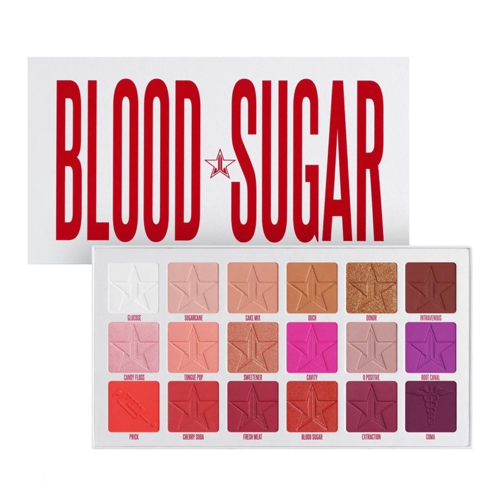 Jeffree Star Cosmetics Blood Sugar Anniversary Eyeshadow Palette WHITE